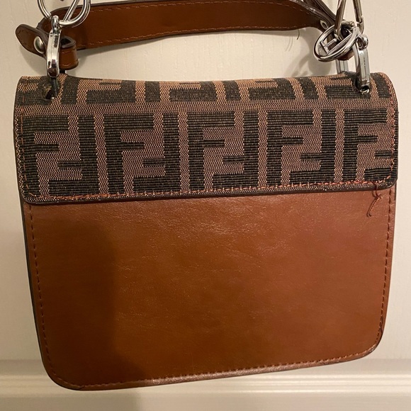 Authentic Brown Fendi Crossbody Bag - Picture 3 of 8